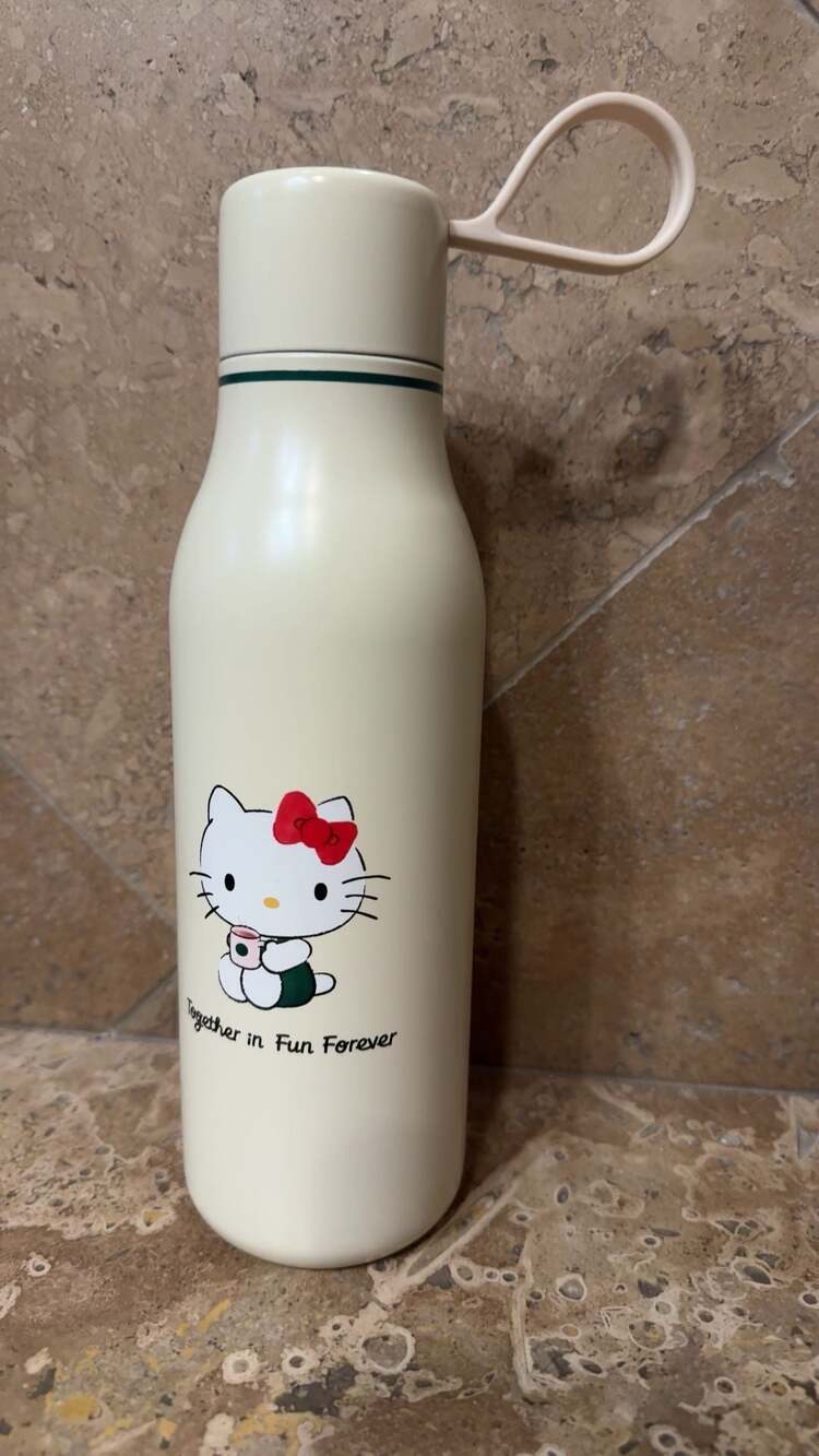 Starbucks x Hello Kitty Together in Fun Forever Cream Stainless Steel Water Bott
